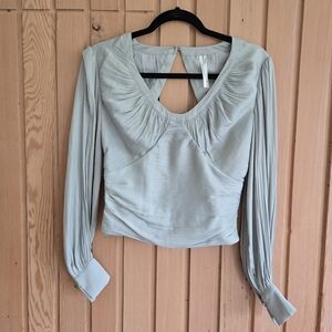 NWT Anthropologie Mint Colored Blouse